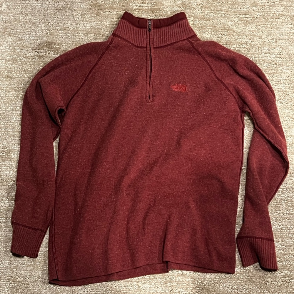 NORTH FACE zip up TURTLENECK